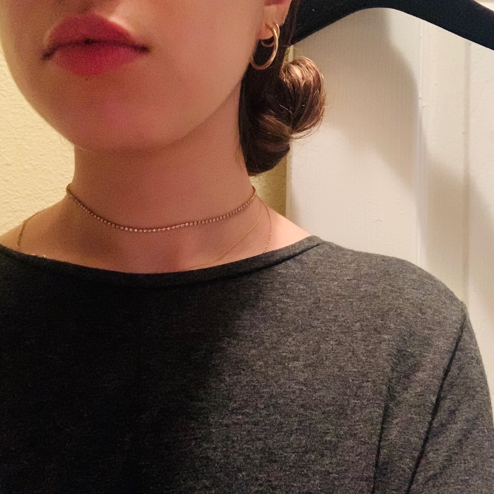 Swarovski diamond choker necklace